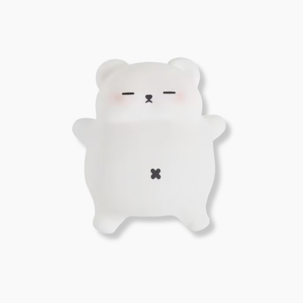 Snarkande Björn Nattlampa - LED-lampa med white noise